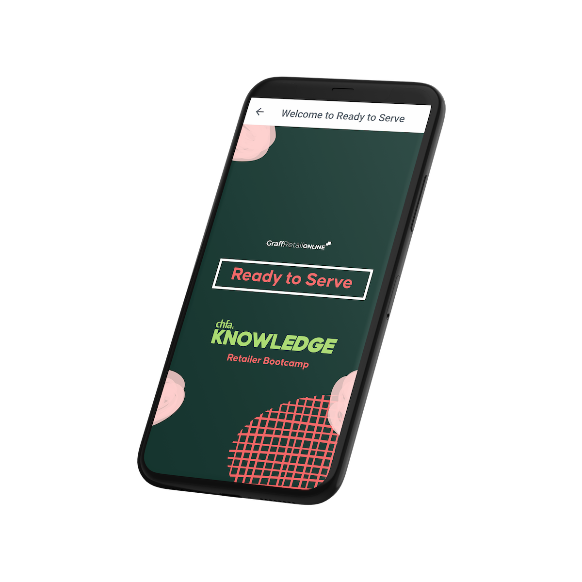 iphone mockup of CHFA KNOWLEDGE